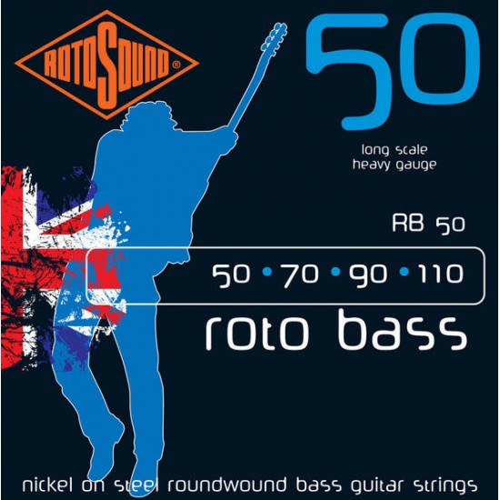 Струни за електрическа бас китара ROTOSOUND - Модел RB50      